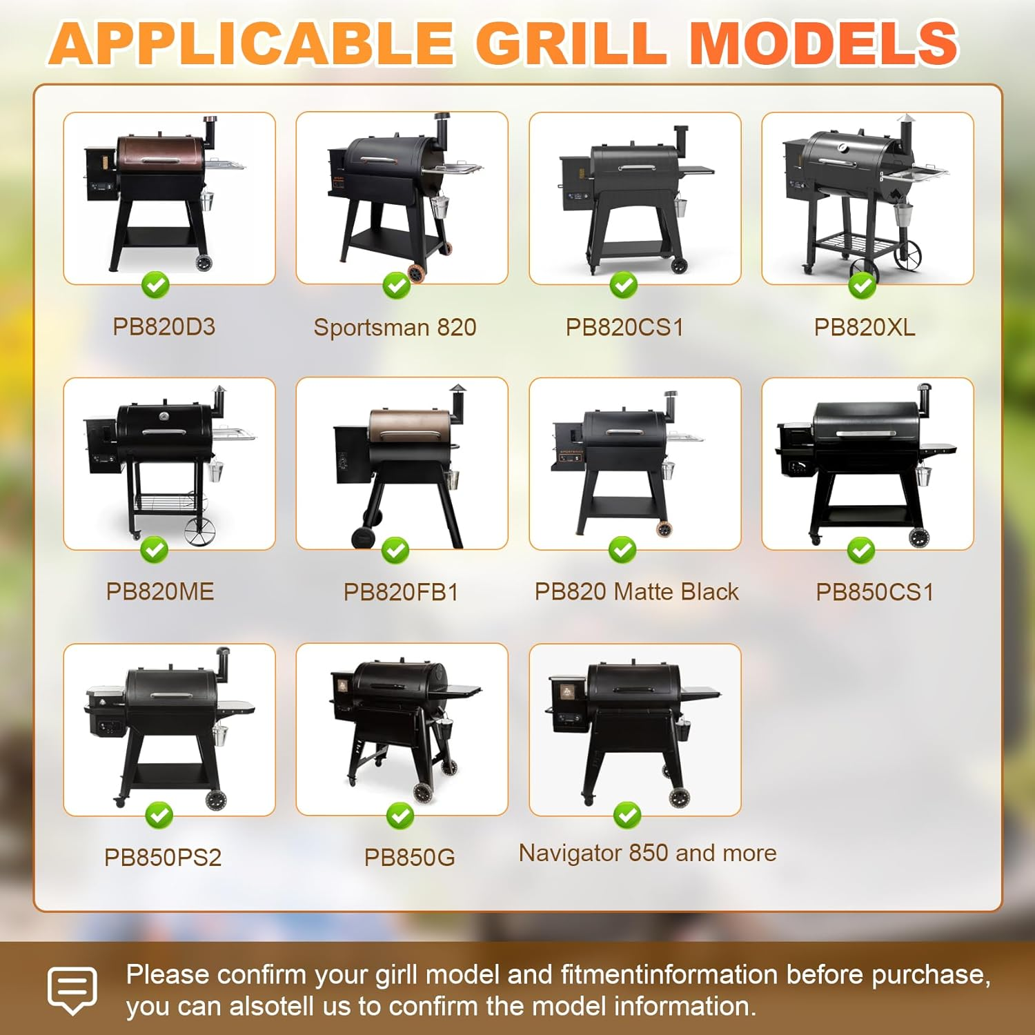 Flame Broiler Kit for Pit Boss Smoker Grill PB820 PB850 PB820D3 Series, Flame Broiler Slide Cover and Bottom Kit with Two Side Adjusting Handle, Pit Boss Smoker Grill Replacement Parts image number 4