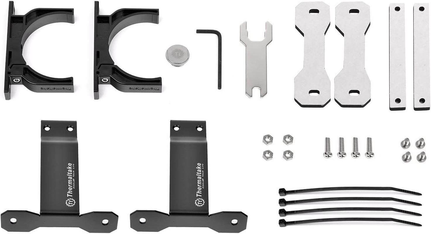 Thermaltake Pacific PR22-D5 Silent Kit Pump and Reservoir Combo W/Mod Kit 300Ml 5-Speed Adjustable,3-Port G 1/4" Thread, CL-W083-PL00BL-A