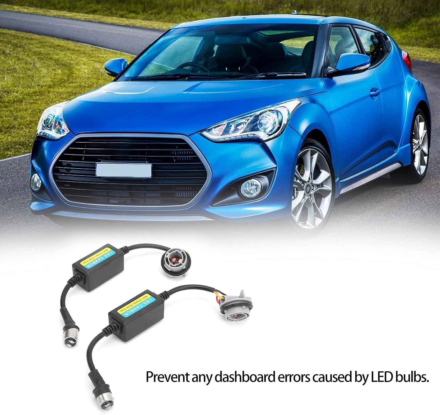 LED Decoder, Lamp Load Resistor 2Pcs for 1157 BAY15D, P21/5W Bulbs for Convert Halogen Lamp into LED