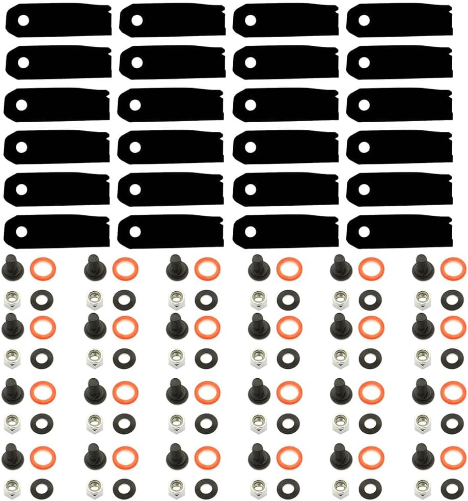 4Pcs Blades & Bolts Set for Victa 19&rdquo; & 20&rdquo; Mowers Blade Set CA09470S