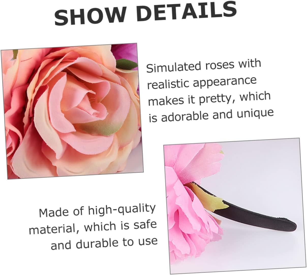 Halloween Headband Headdress for Halloween Parties Floral Hair Band for Women Festival Costume Cosplay Accessory Holiday Party Decoration