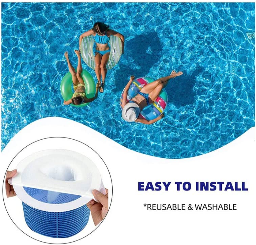 Bysameyee 30-Pack of Pool Skimmer Socks, Filter Pool & Spa Savers for Baskets Net and Skimmers to Protect Your Inground or above Ground Pool, Skimmers Clean Debris and Leaves image number 1