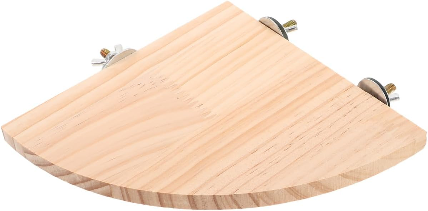 Didiseaon Bird Perch Platform for Parrots Fan Shape Corner Shelf Durable Chew Resistant Stand for Budgies Cockatiels Conures Macaws African Greys Easy Installation image number 1