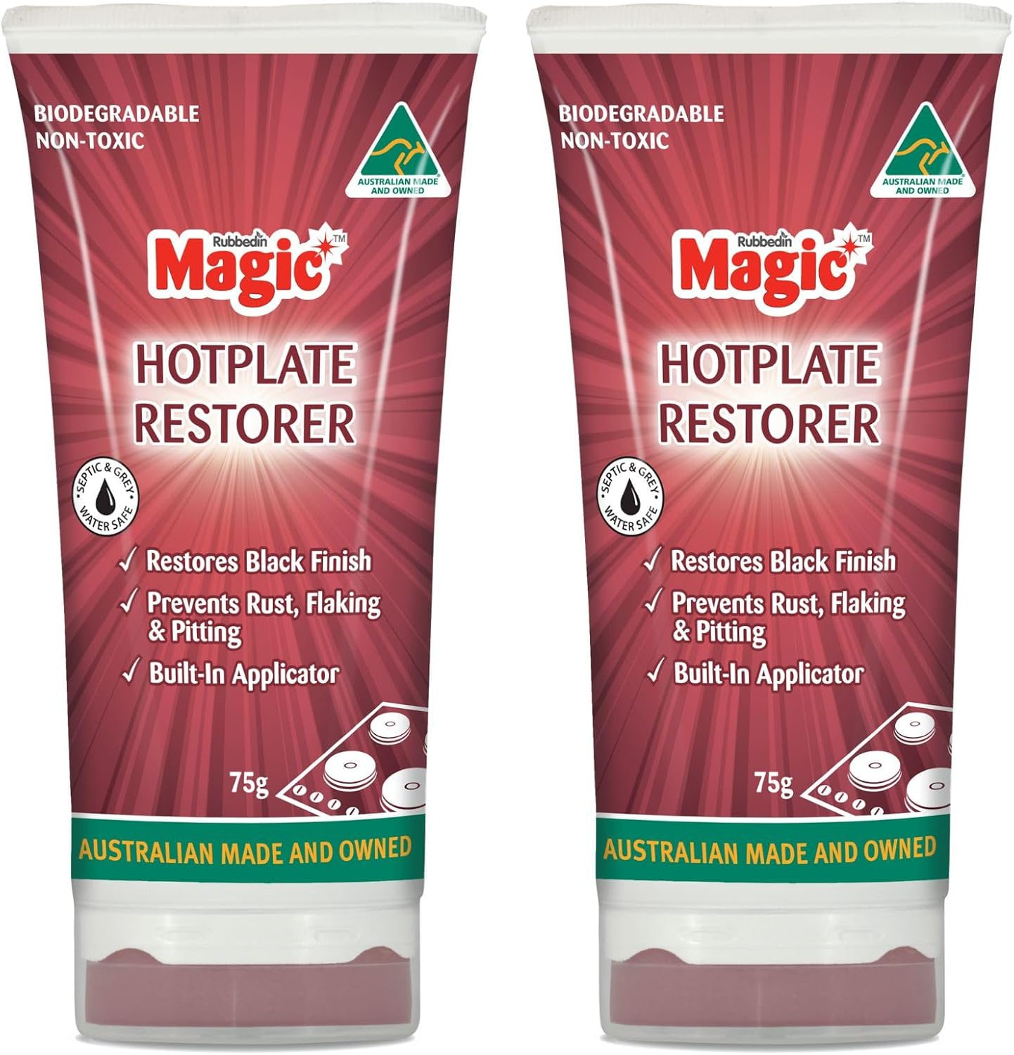 2 X Magic Hotplate Restorer Restores and Protects 75G image number 2