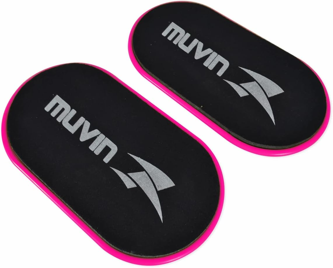 Muvin Core Sliders for Working Out - Pack of 2 Premium Workout Sliders - Fitness Sliders for Full Body Workout, Abdominal Exercise Equipment - Exercise Sliders for All Kinds of Surfaces