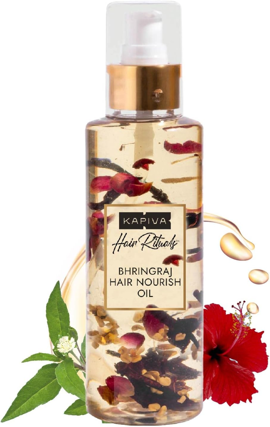 Kapiva Bhringraj Hair Nourishing Oil (200 Ml) 100% Ayurvedic, Voluminous Hair within 90 Days, Provides Hair Nourishment image number 5