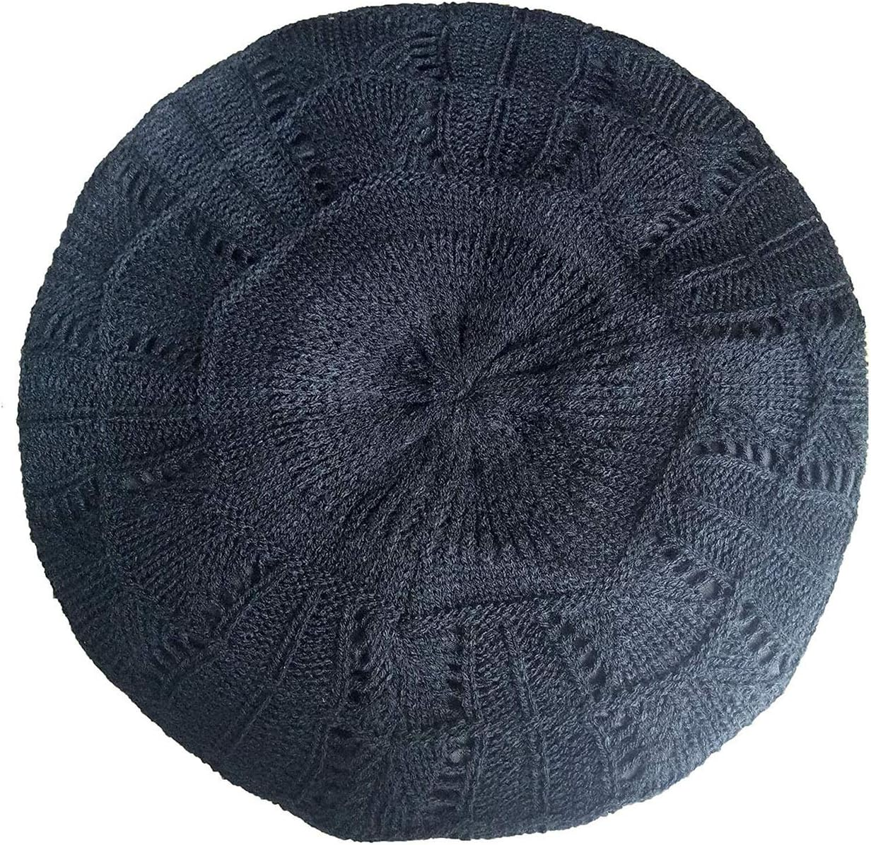 Hysunland Women'S Satin Lined Knitted Beret Ladies Winter Autumn Warm and Soft Beanie Hat Solid Color