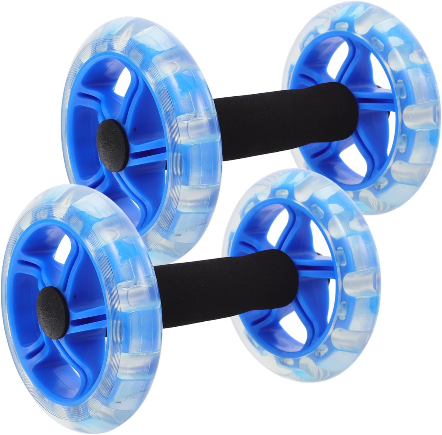 JOINPAYA Twin-Wheel Fitness Wheel for Core Strength Training Abdominal Exercise Machine Fitness Roller for Home Gym Use Helps in Tummy Control image number 4