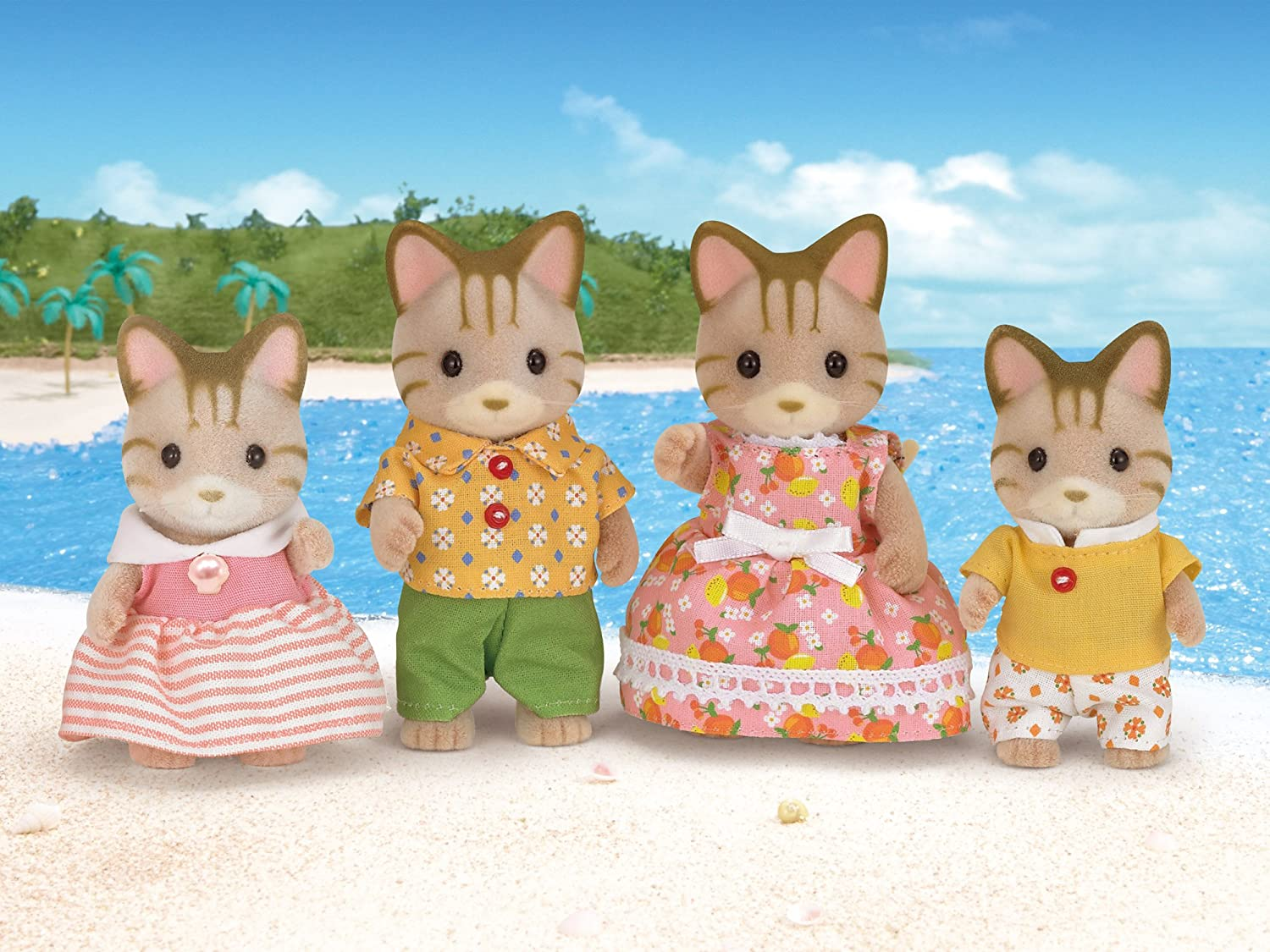 Sylvanian Families - Striped Cat Family image number 3