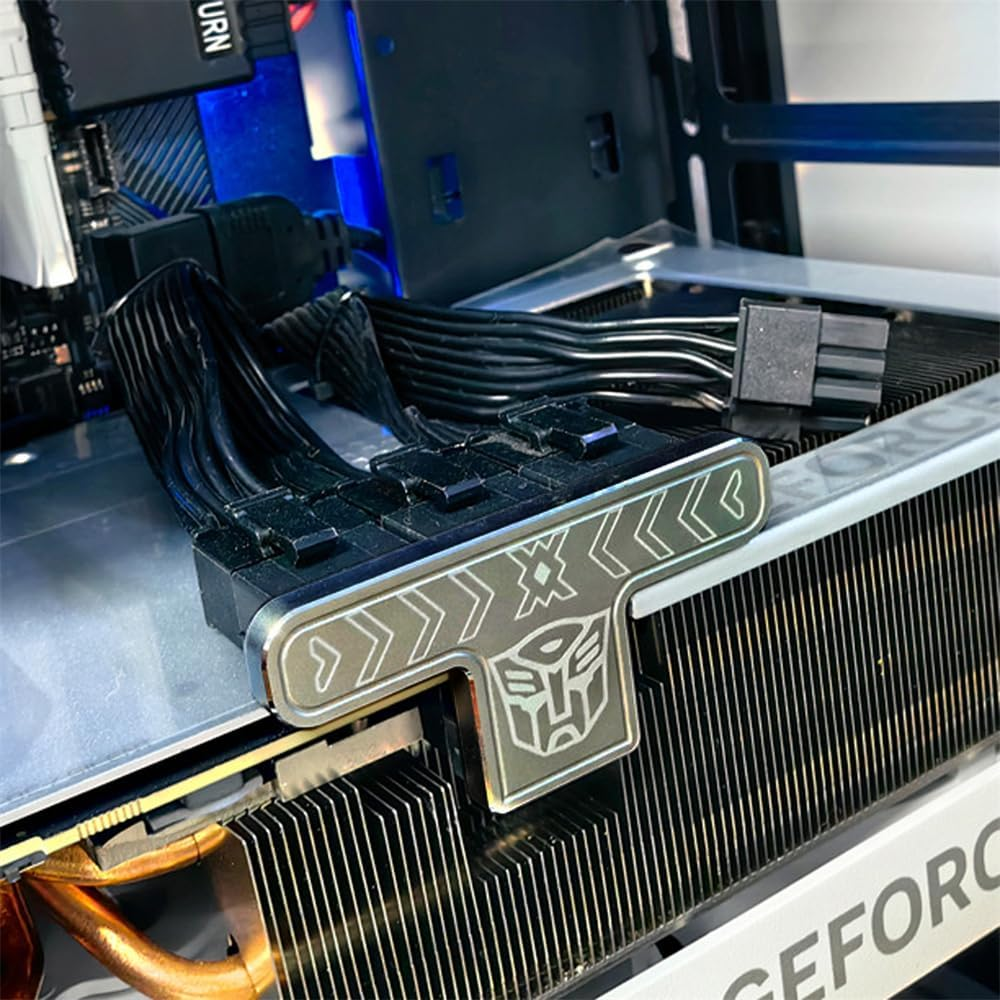 NFHK 12VHPWR ATX3.0 PCI-E 5.0 Power Modular Adapter to Three ATX 8P for 4080 5090TI 16Pin 12+4P Graphics Card with 90 Degree Angle image number 4