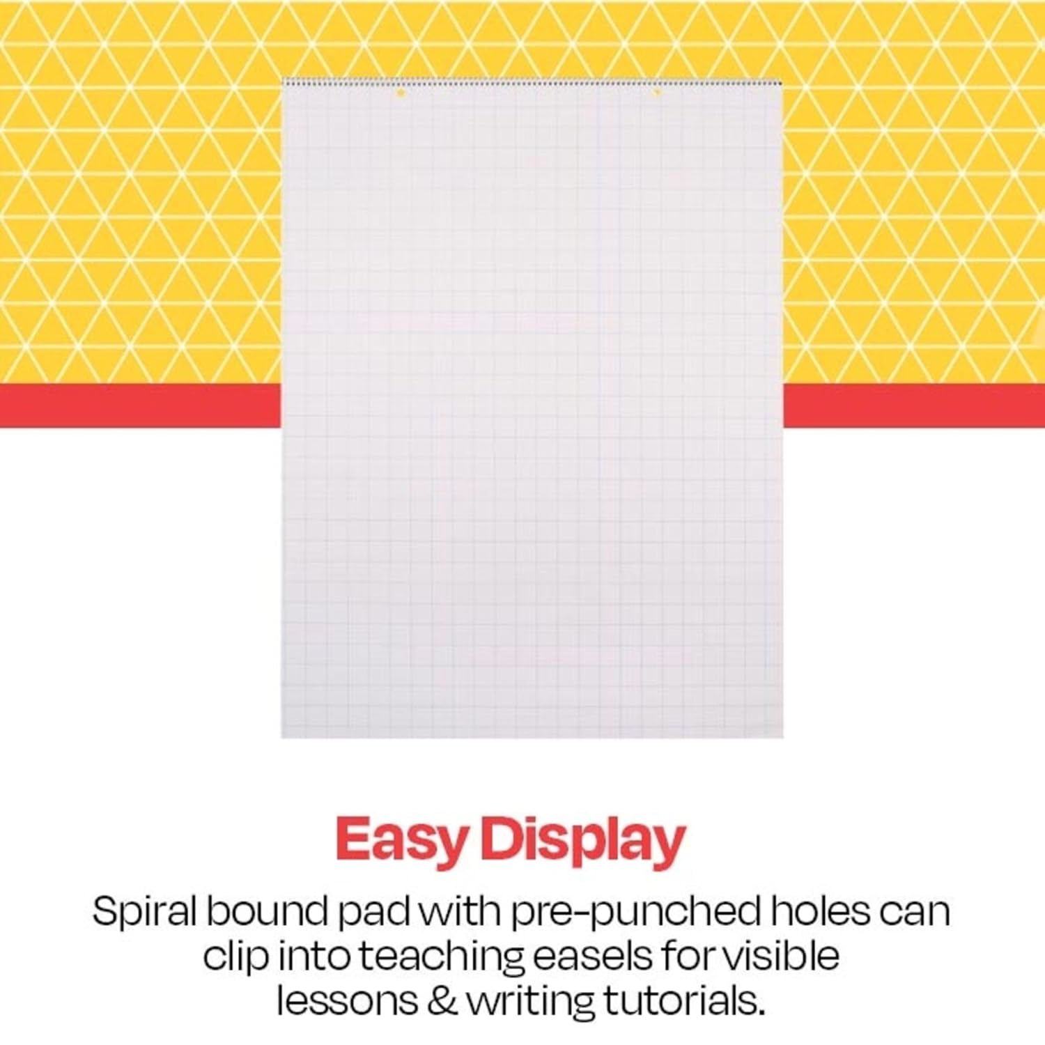 School Smart Chart Table Pad, 24 X 32 Inches, 1 Inch Grids, 25 Sheets image number 5