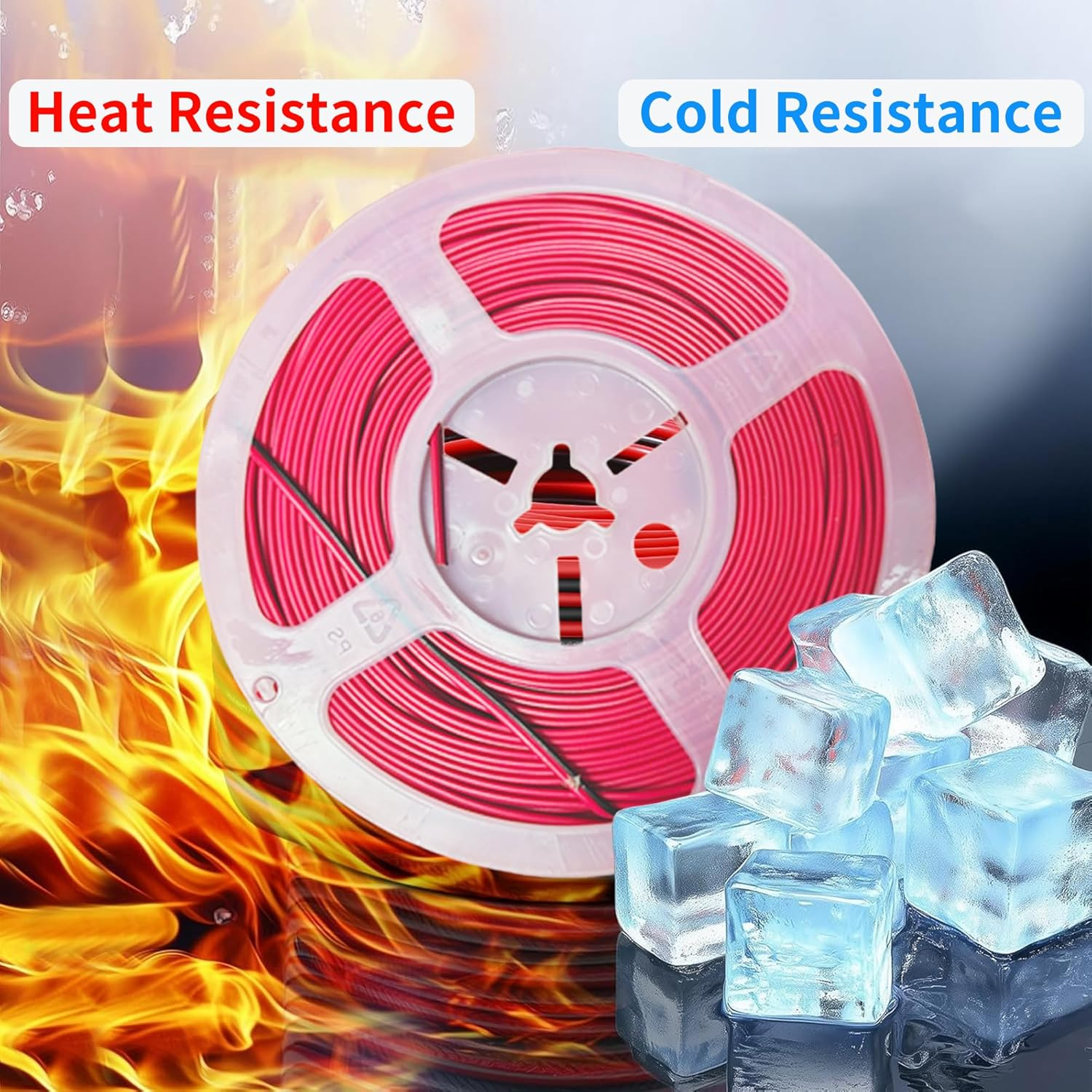 Clearhill 10M/32.8FT 22AWG Electrical Wire,2 Pin Black Red Wire Cable,Extension Wire Cable,For 12V/24V DC Cable for Led Strips Single Colour image number 6