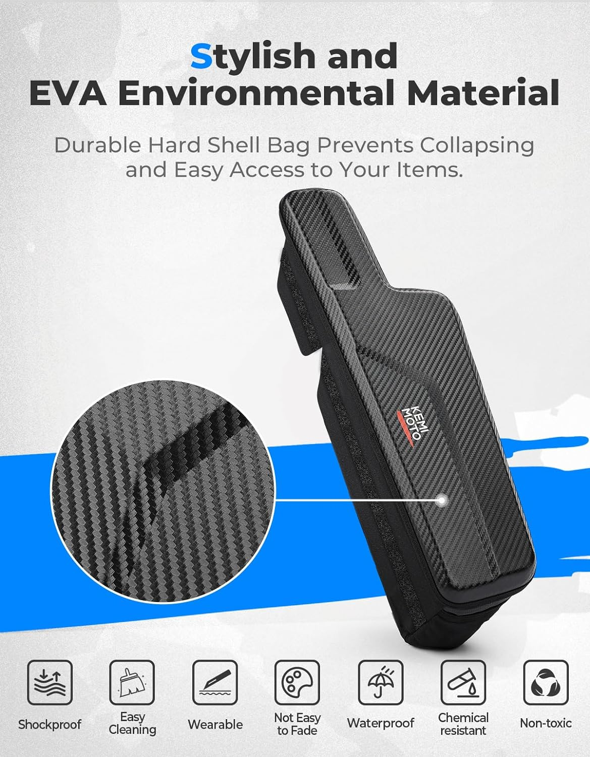 KEMIMOTO UTV Storage Bag UTV Dashboard Storage Bag Compatible with Polaris General 1000/4 1000 / XP 1000 / XP 4 1000 2016-2023 Waterproof Zipper Easy to Install