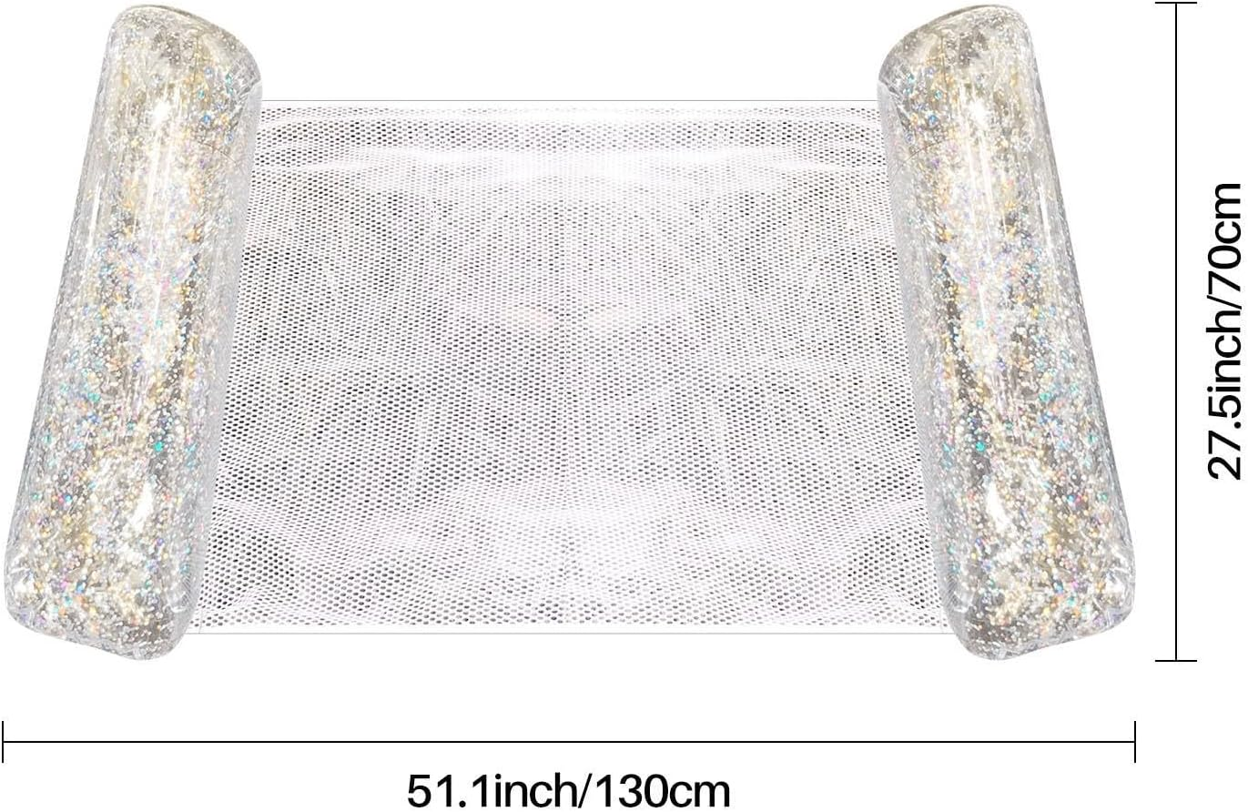 Pool Hammock - Inflatable Swimming Bed, Swimming Pool Lounger, Inflatable Pool Toy for Swimming Pools, Beaches, Lakes and Holidays