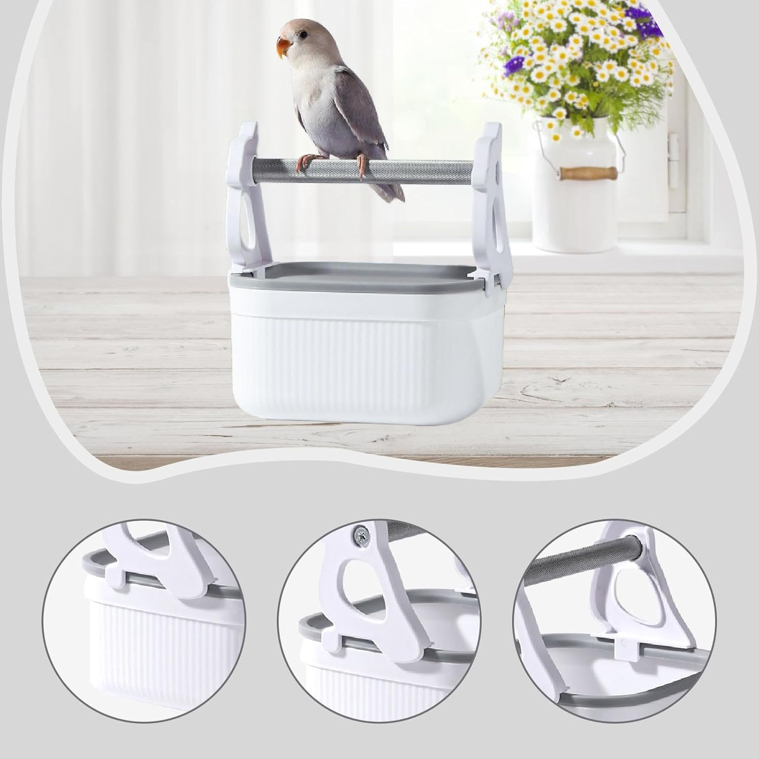 Predolo Parrot Play Stand Activity Toy Desktop Exercise Pet Supplies Bird Toilet image number 1