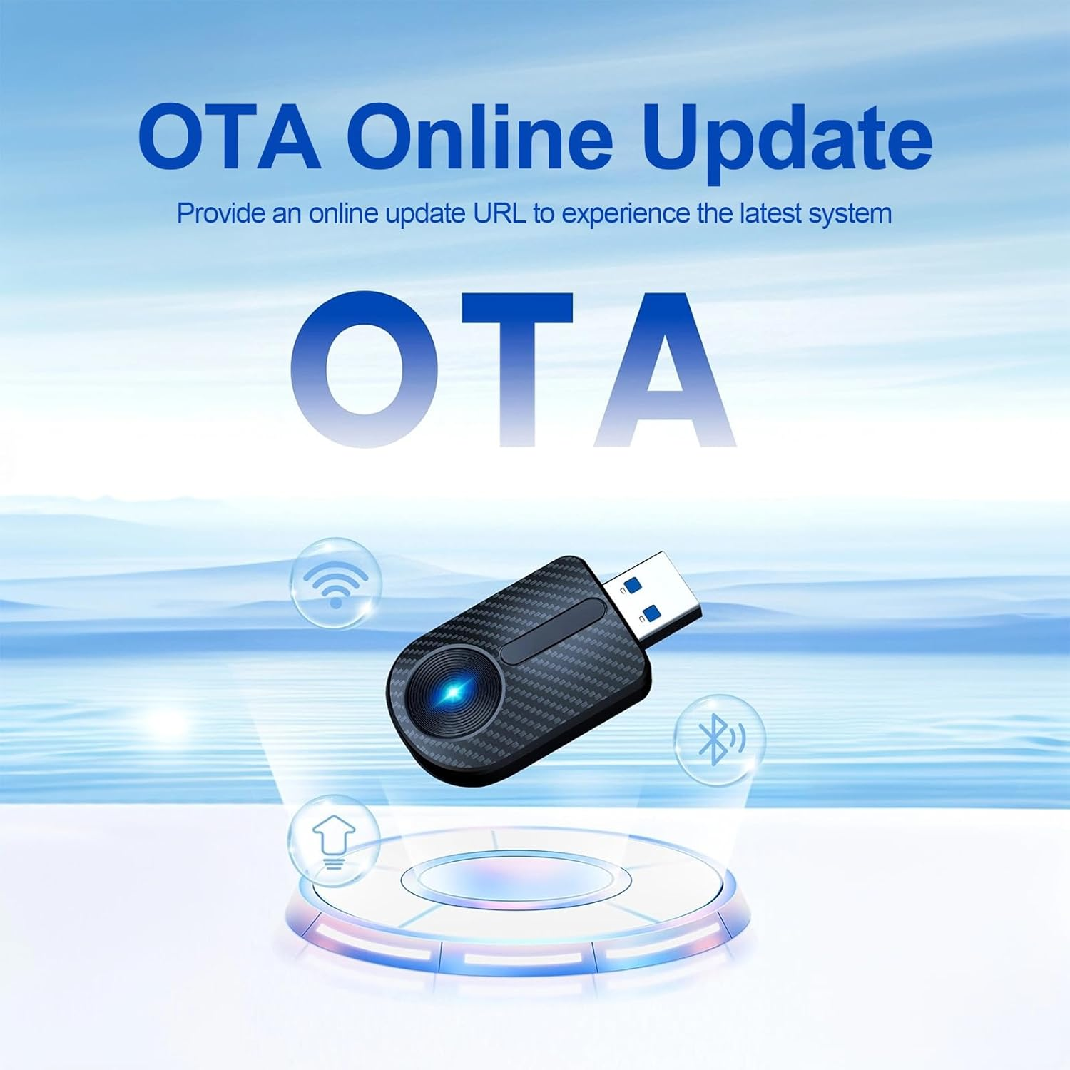 Wireless Carplay Adapter for Iphone, 5Ghz Wifi Mini Size with Extension Usb-C/Type-C,Stable Control & No Delay,Plug & Play, Fast, Stable, Connection, Easy Use Car Play for Iphone 6+, Ios 10+ image number 4