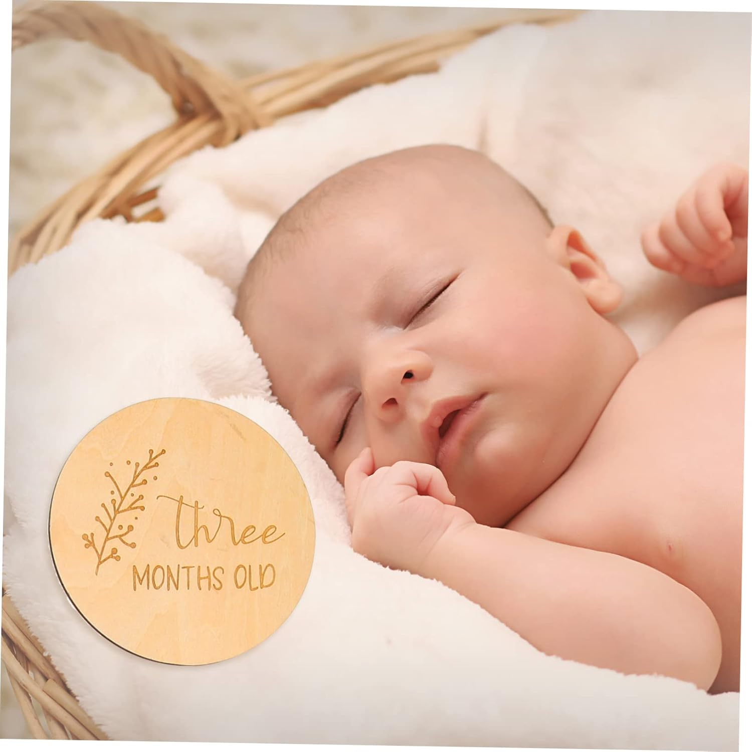 14Pcs Milestone Wood Cards Wooden Monthly Milestone Sign for Newborn Home Decor Shower