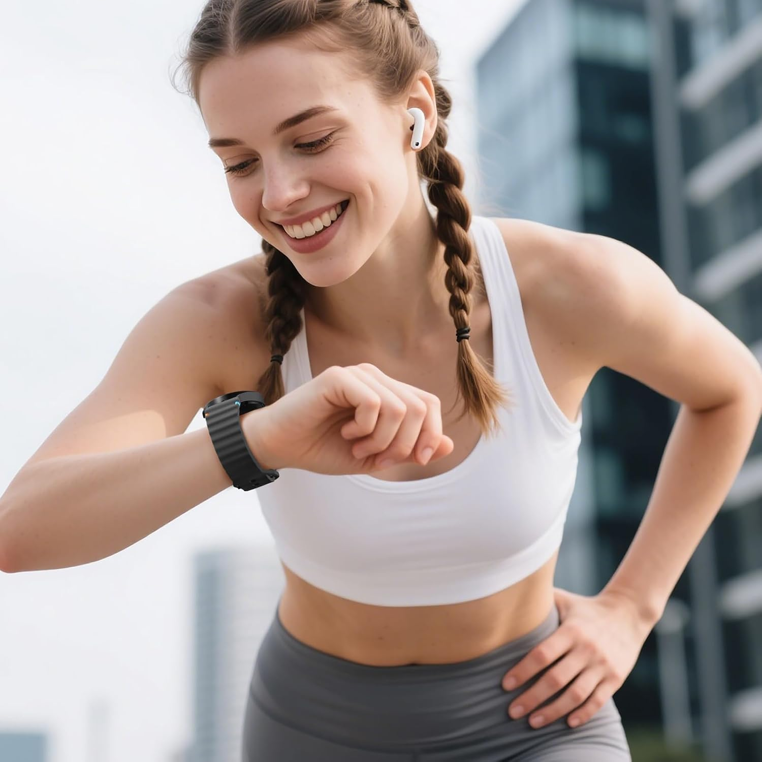 Mastten 4 Pack Sport Straps Compatible with Samsung Galaxy Watch 7 Strap - Soft Silicone Band F&uuml;r Galaxy Watch 6 5 4 Strap 40Mm 44Mm - No Gap Wave Watchband for 6 Classic / 4 Classic / 5 Pro/Fe image number 5