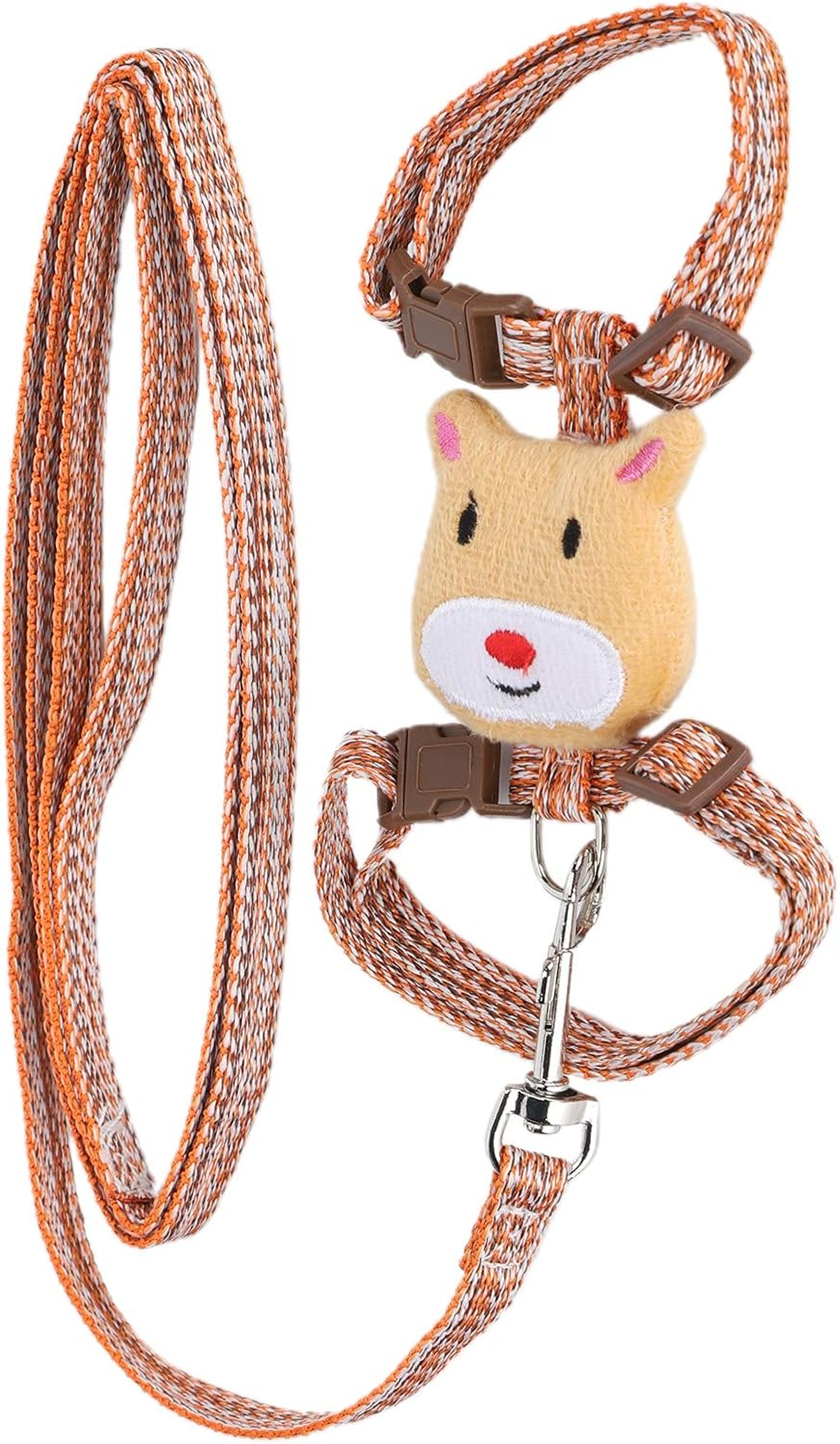 Cat Harness with Leash - Cloth I Shaped Chest Harness - Adjustable Escapeproof Kitten Harness, Lightweight Soft for Large Small Cats Walking Travel Outdoor (Green)