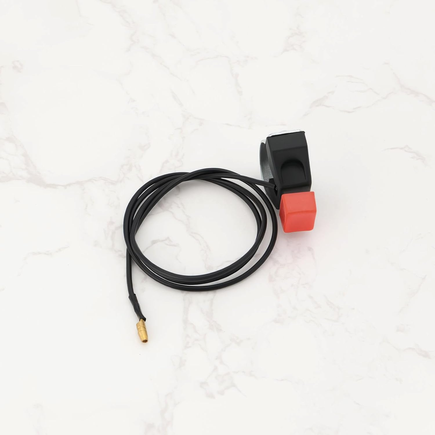 Emagtech 2Pcs Kill Switch Button Motorcycle Kill Switch 22 Mm Handlebar Kill Switch with Cable for 47CC/49CC Mini Moto Quad, Dirt Bikes, Race Bike image number 5