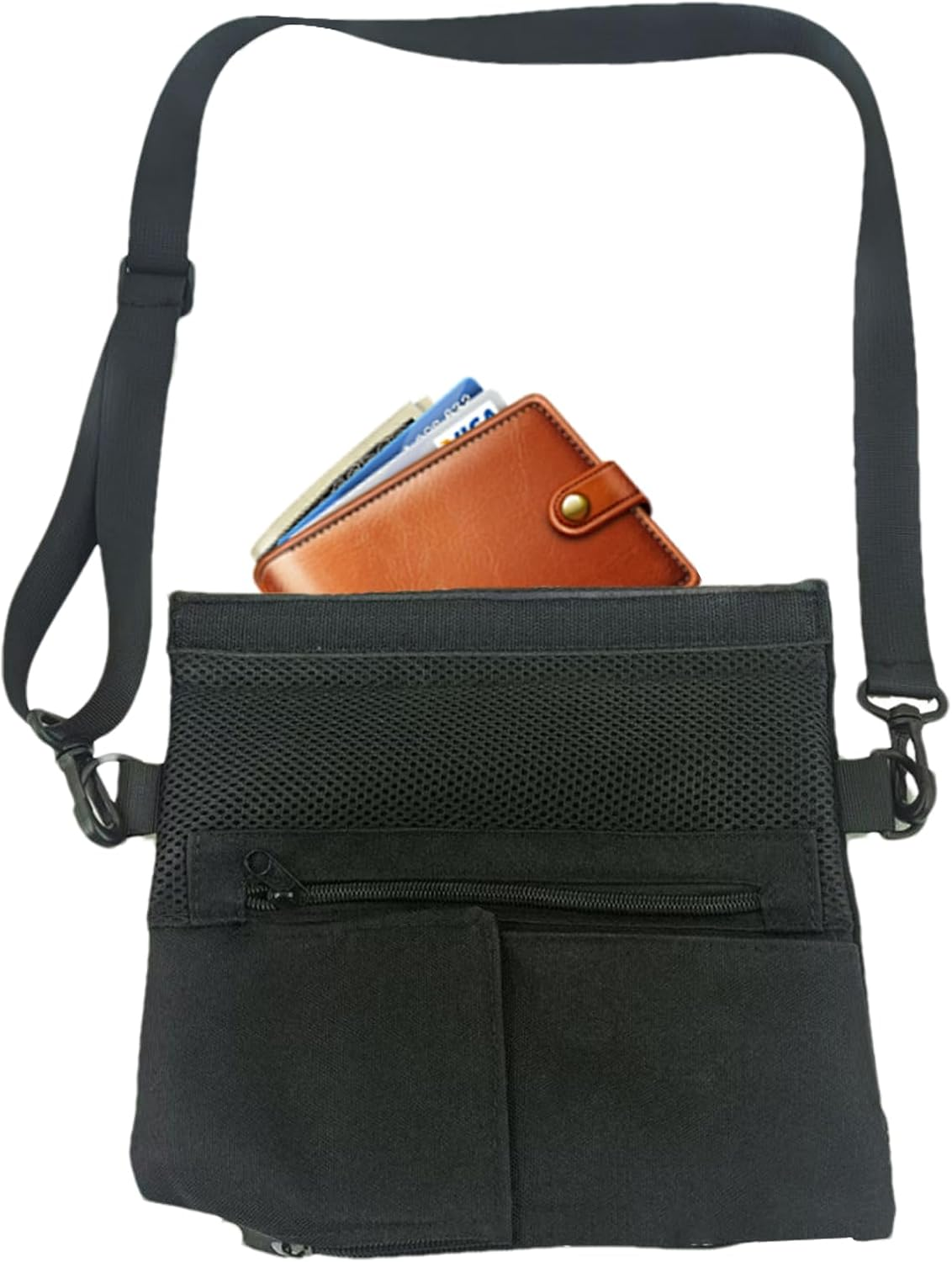 Phone Bags for Women - Phone Chest Neck Pouch | Modern Carrying Purse,For Travel Workout Gym Running Fitness Cycling Indoor Outdoor - Blue image number 7