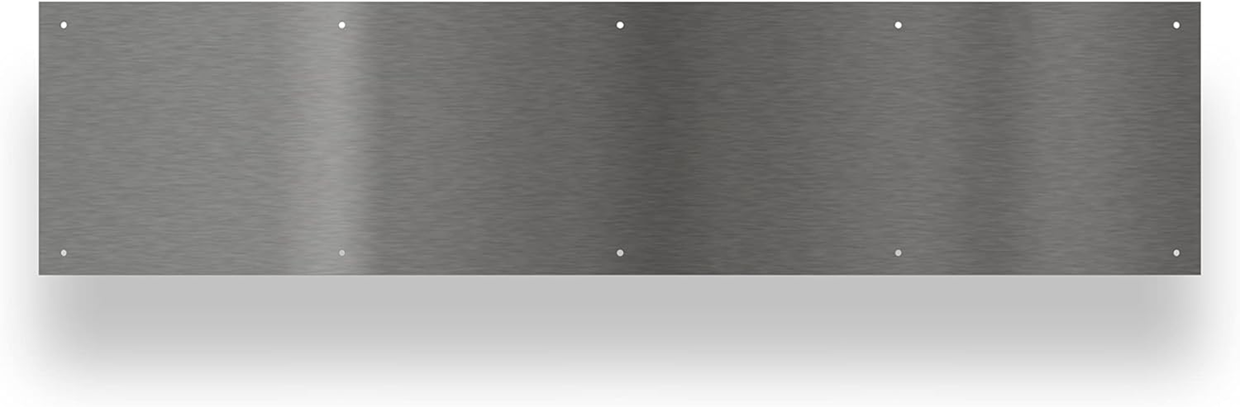 Hardware Essentials Aluminum Non-Magnetic, Screw-In, Door Kick Plate 6" X 30" Pewter Finish (​​852743) image number 2