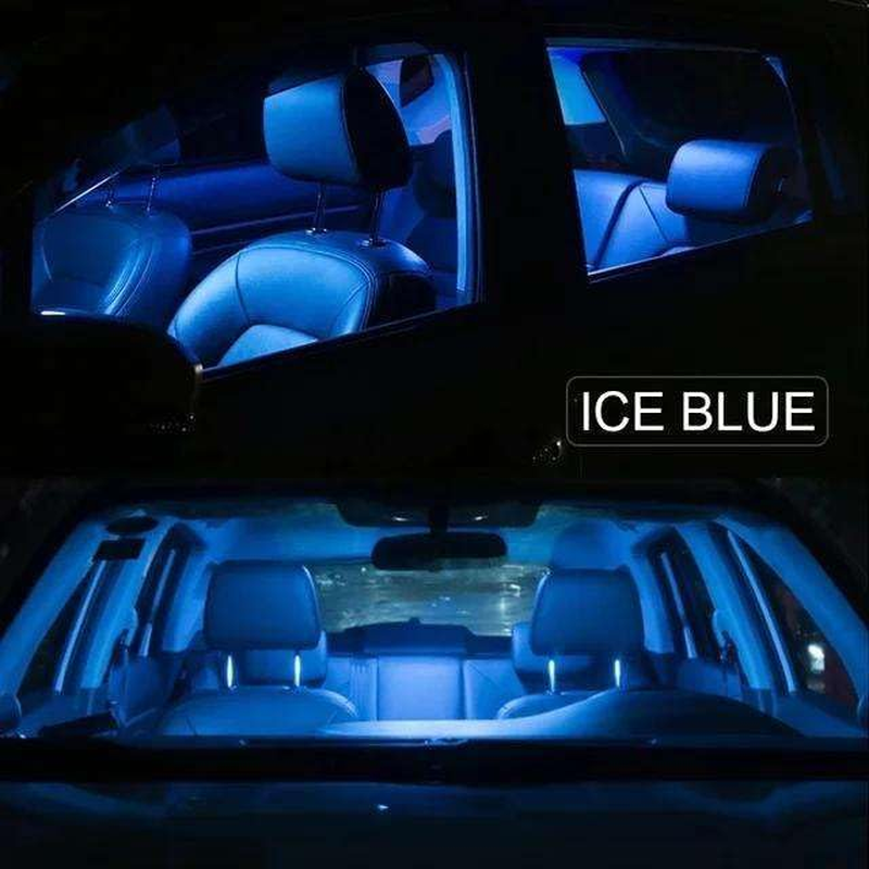 9Pcs LED Interior Reading Trunk Light Kit, for Isuzu Mu-X Mux 2013 2014 2015 2016 2017 2018 2019 2020 2021 Car Accessories - Ice Blue image number 2