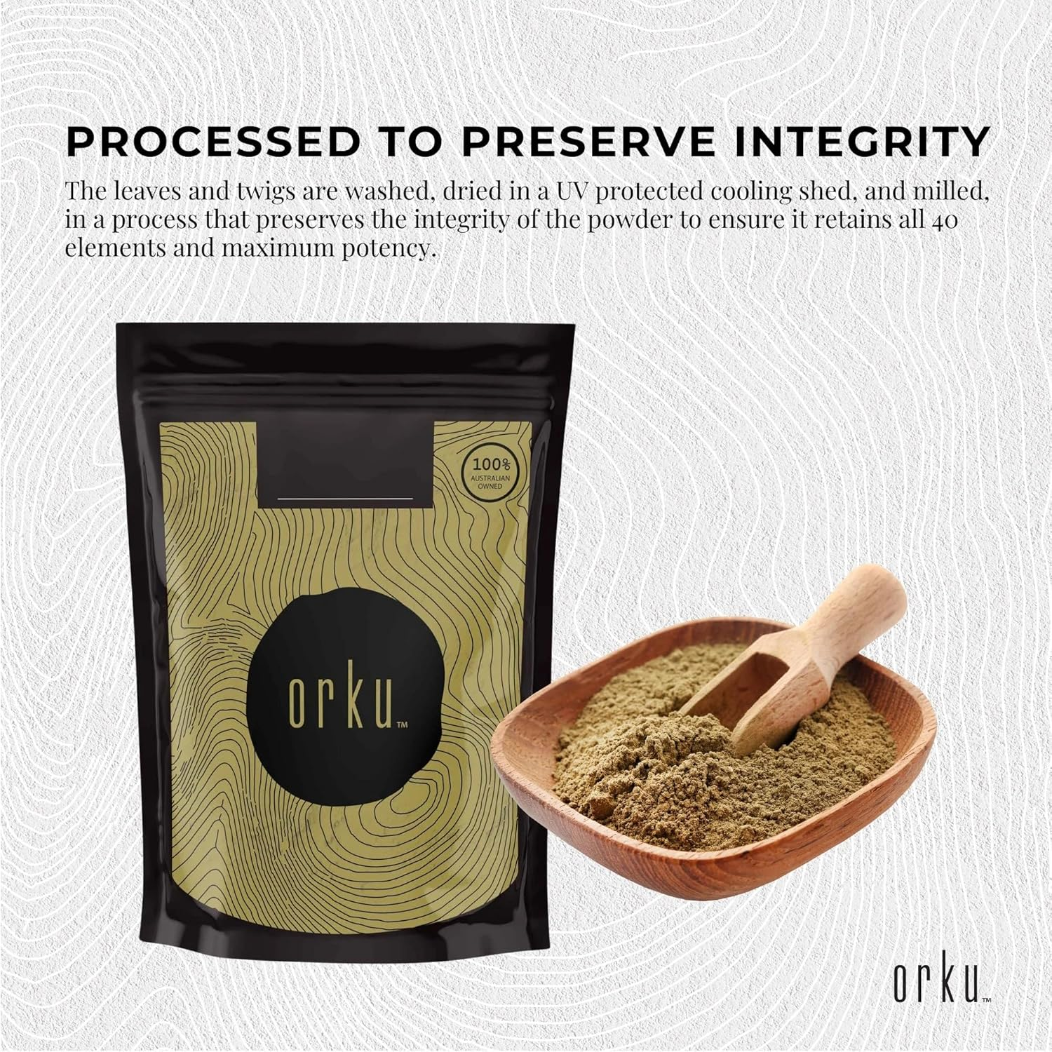 400G Gumby Gumby Pure Powder - Gumbi Aboriginal Plant Pittosporum Angustifolum image number 2