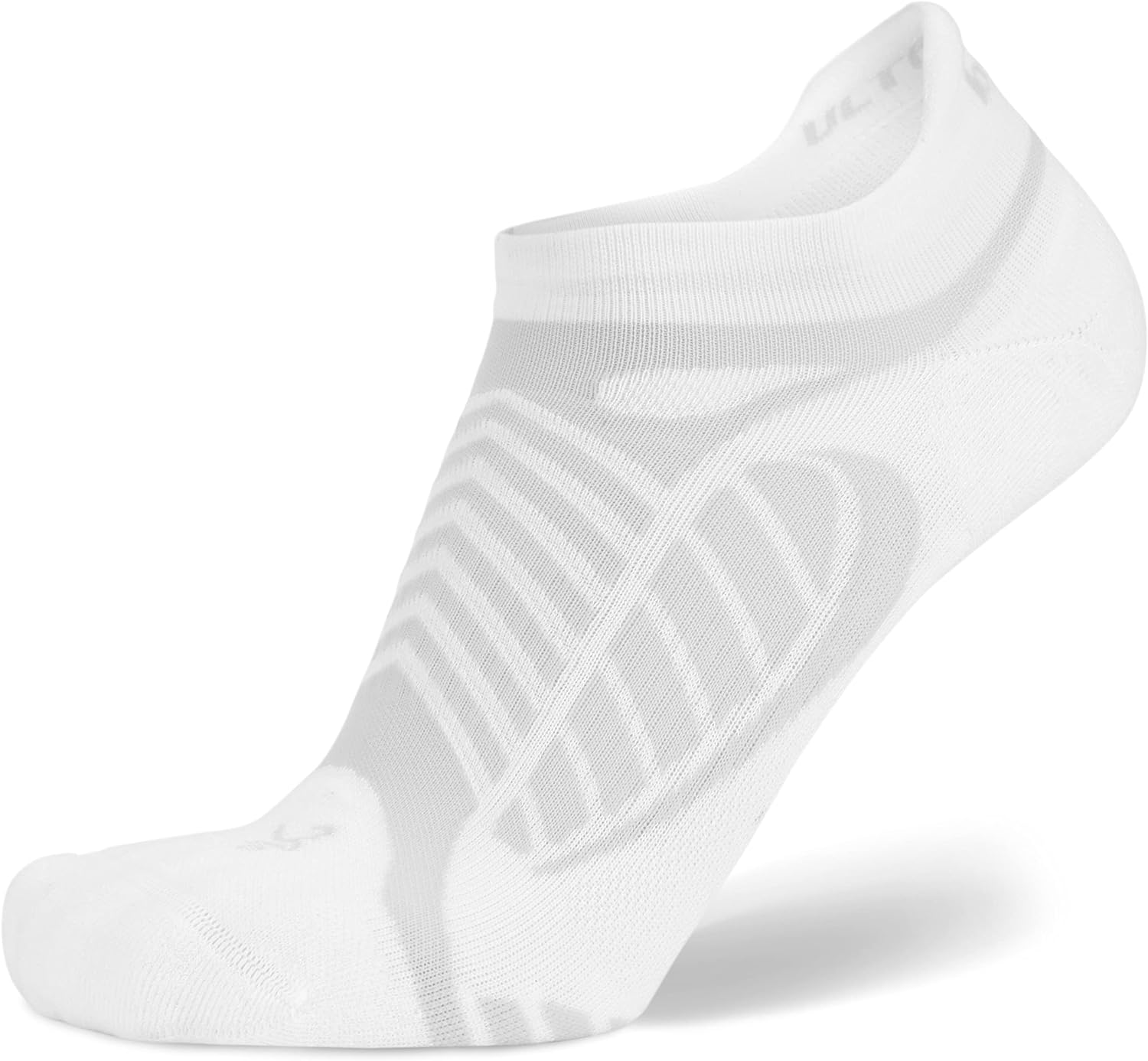 Balega Unisex Adult Ultralight No Show Running Socks, 1 Count, White, Regular, 1