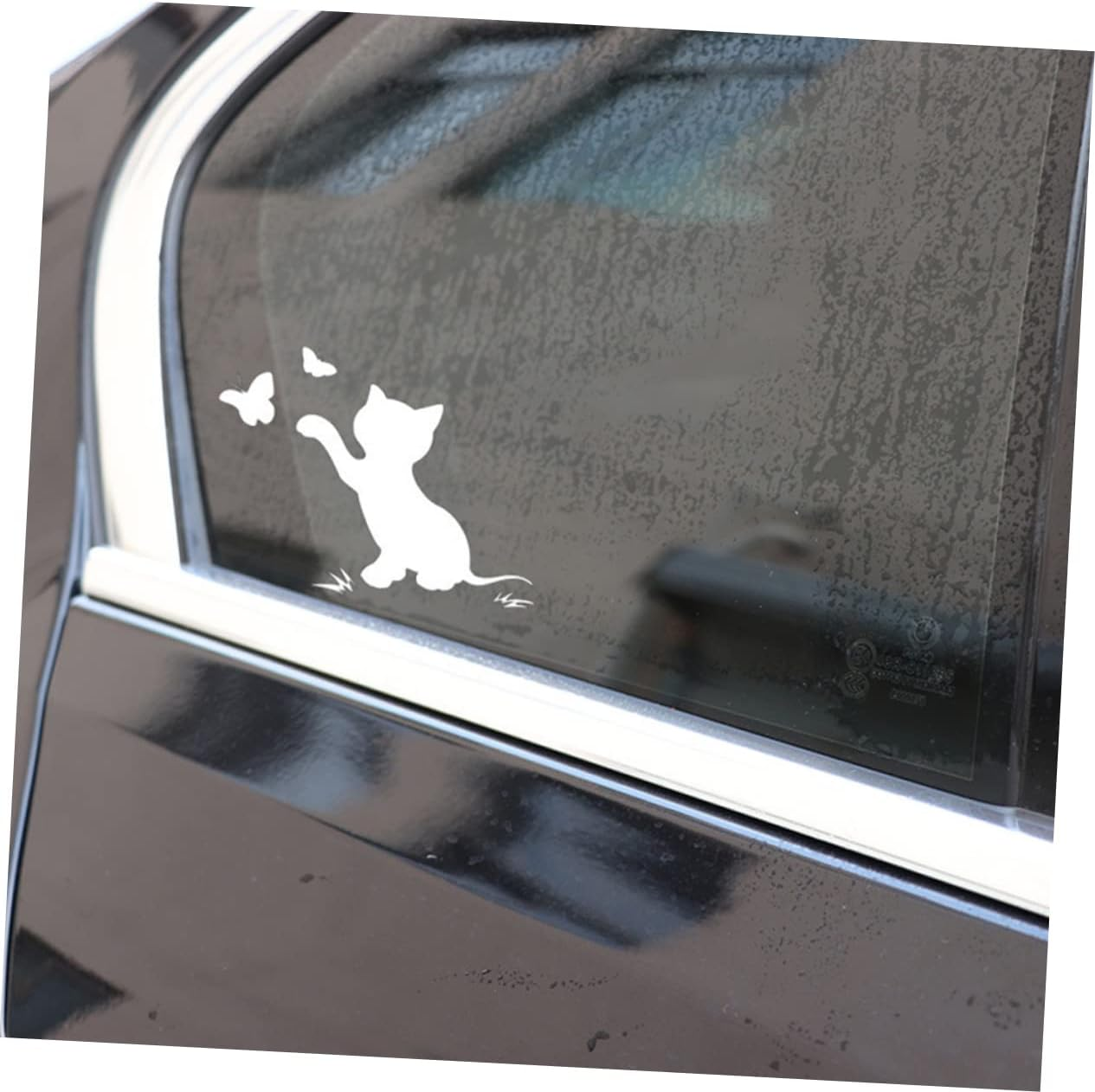 GLEAVI Flapping Cat Car Sticker Reflective Scratch Cover Durable Pet Material Cartoon Automotive Body Decal for Vehicle Protection and Decoration image number 5
