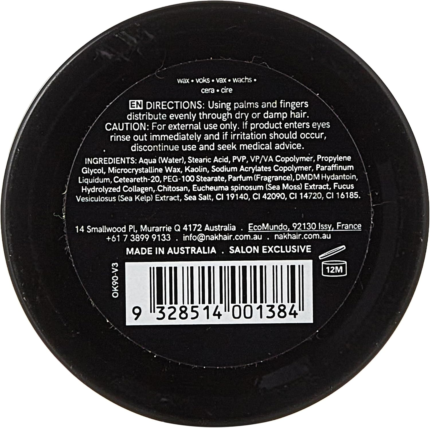 Nak Outakontrol Hair Clay 90 G image number 2