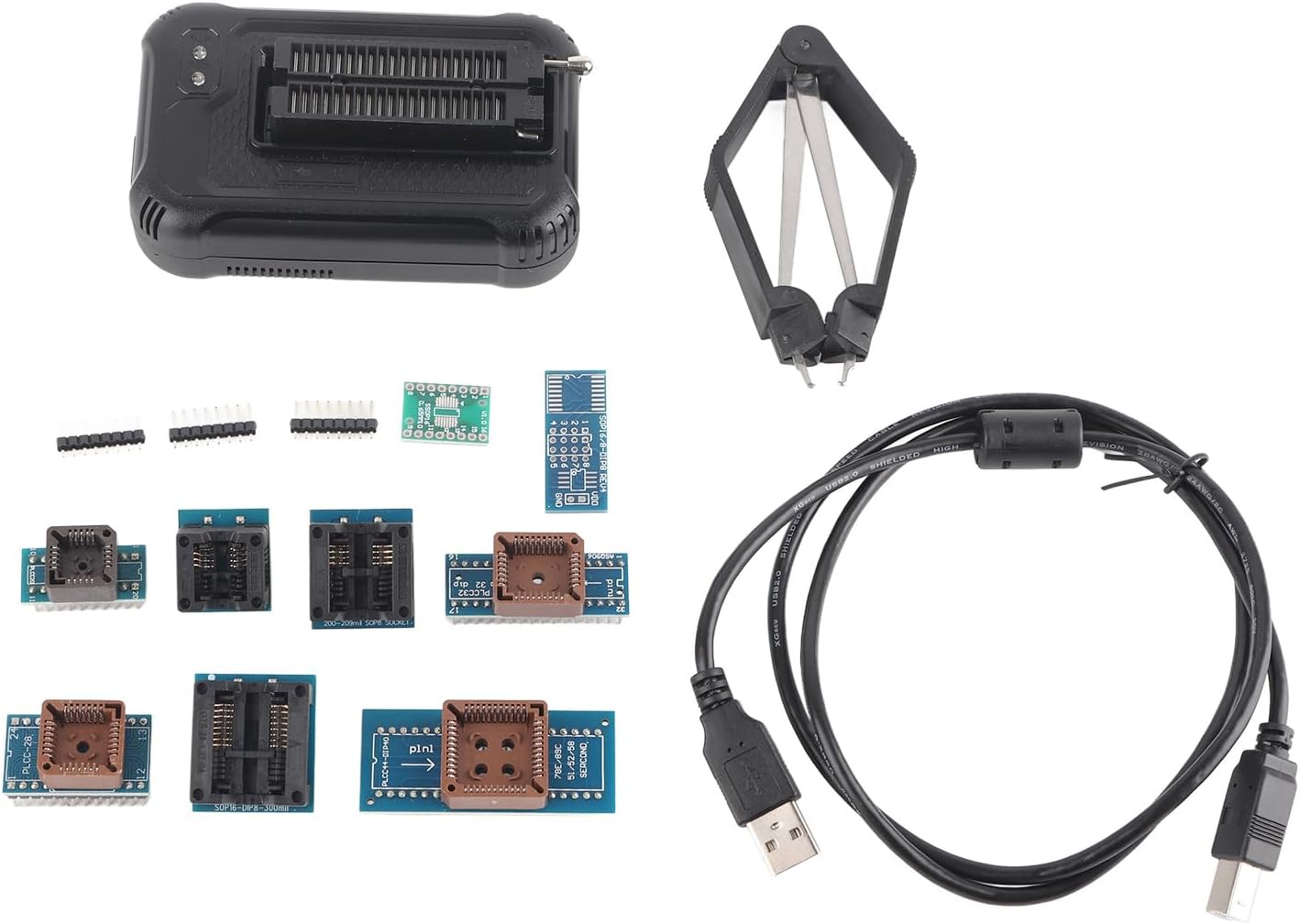 TL866II Universal Programmer plus EEPROM Flash 8051 AVR MCU GAL PIC with 10 Adapter