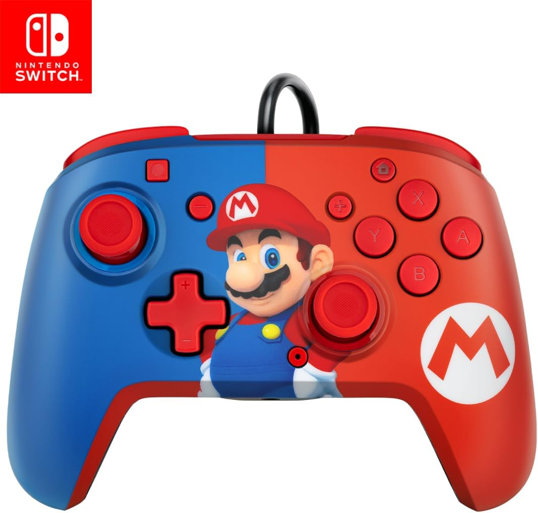 Faceoff Deluxe + Audio Wired Controller Mario - Nintendo Switch image number 5
