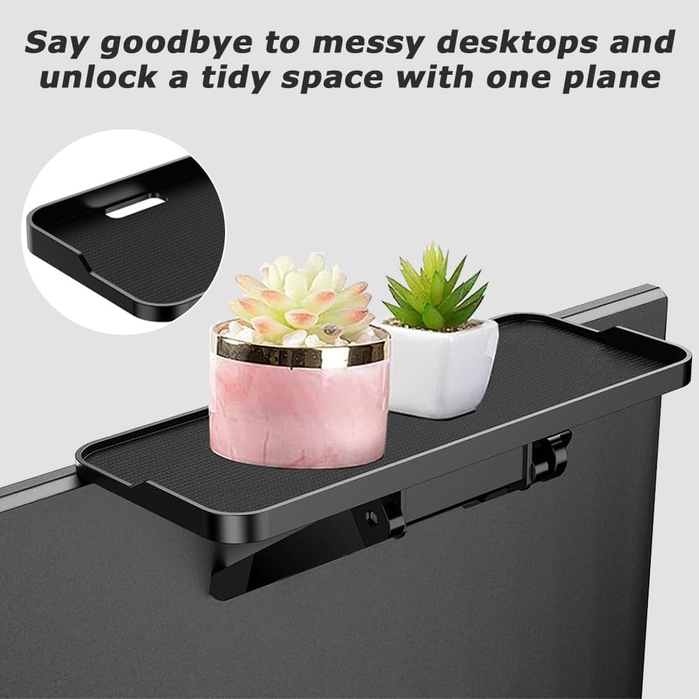 MOTRAIN 11.8" X 4.9" Floating Wall-Mounted Shelf, Adjustable TV/PC Top Shelf for Routers, Cable Boxes, Game Consoles, DVD Players, and More (Black)