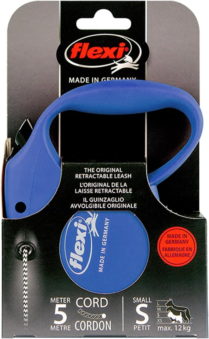 FLEXI Fun Retractable Dog Lead, Small, 5M Cord, Blue, for Dogs under 12Kg image number 1