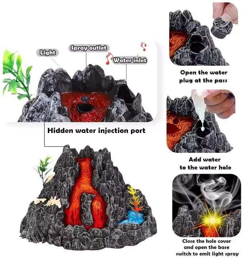 SAFESPROUT Volcano Simulation Education Toy with Dinosaur Figures for Children 3 4 5 6 7 8 9 10 image number 3
