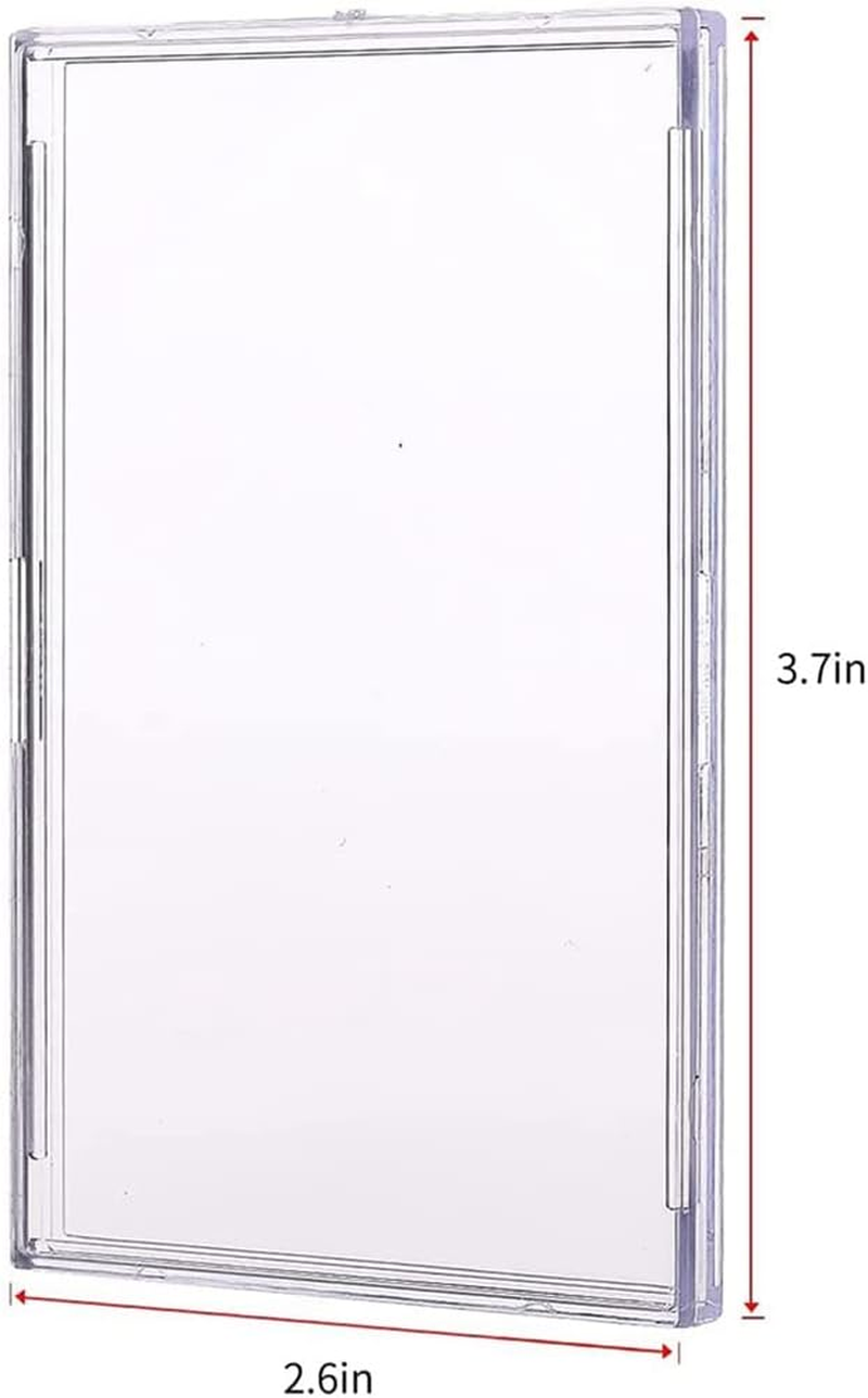 Cards Sleeves Top Loaders 10 Hard Plastic Card Protector Clear Card Brick + 2 Display Stand image number 4