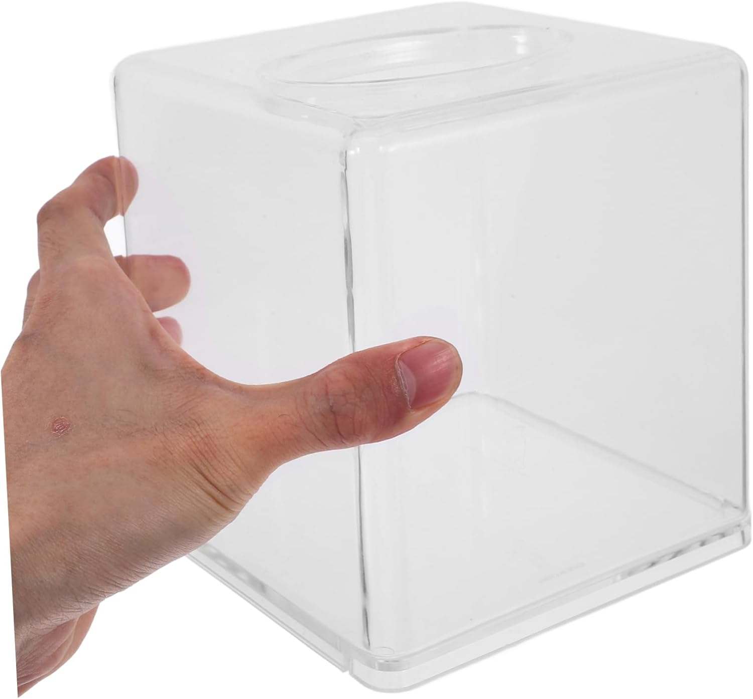 Acrylic Tissue Box Holder Cover Tissue Box Organizer Napkin Holder for Napkins image number 3