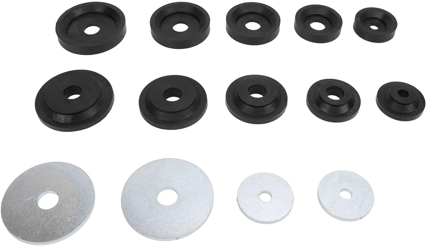 Sheet Metal Dimple Die Set, Versatile Sheet Metal Hole Dimple Die Wear Resistant with Backing Discs for Hydraulic Punch Driver image number 1