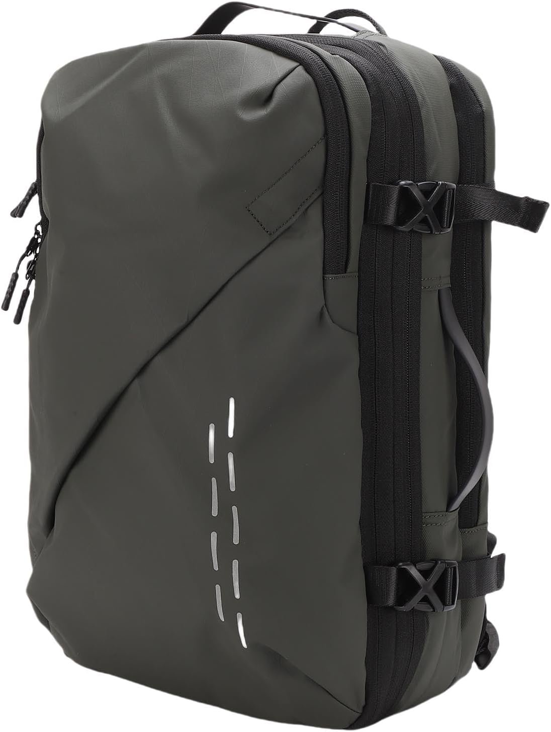 Focket Vacuum Backpack, Large Capacity Expandable Water Proof Laptop Backpack with Adjustable Chest Strap and Reinforced Handles, for Travel Business Trip Daily Use (Green)