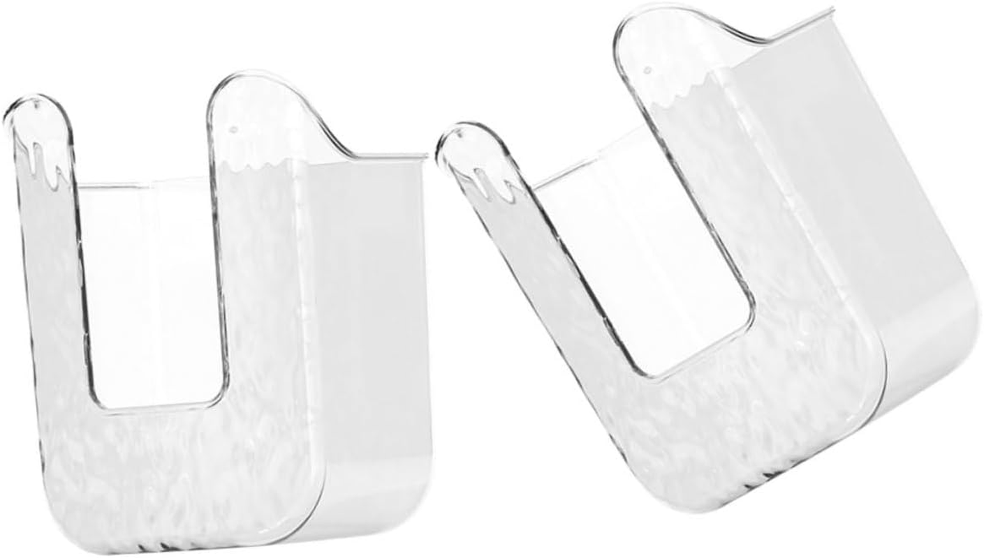 LABRIMP Toilet Paper Holder Stand Wall-Mounted Tissue Box Easy Install Wipe Holder for Kitchen image number 2