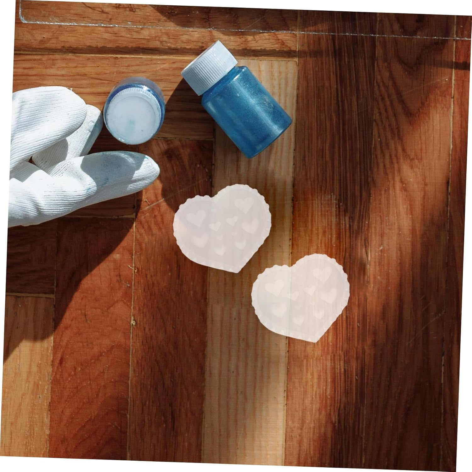 COMPUKAS Unique Design Nail Art Molds Silicone Nail Molds Heart Mould Petals Making Tool image number 3