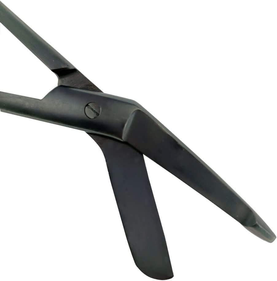 YSCARE Bandage Dressing Scissors Stainless Steel First Aid Utility Lister Bandage Student Nurse Dissection Scissors Dressing Tools (Black, 6.5") image number 4