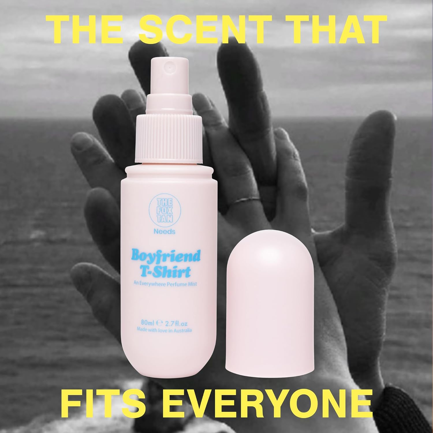 The Fox Tan Everywhere Perfume Mist, Boyfriend'S T-Shirt Scent, Spray for Women & Men, Long-Lasting Fragrance, Vegan & Cruelty-Free, 80Ml image number 1