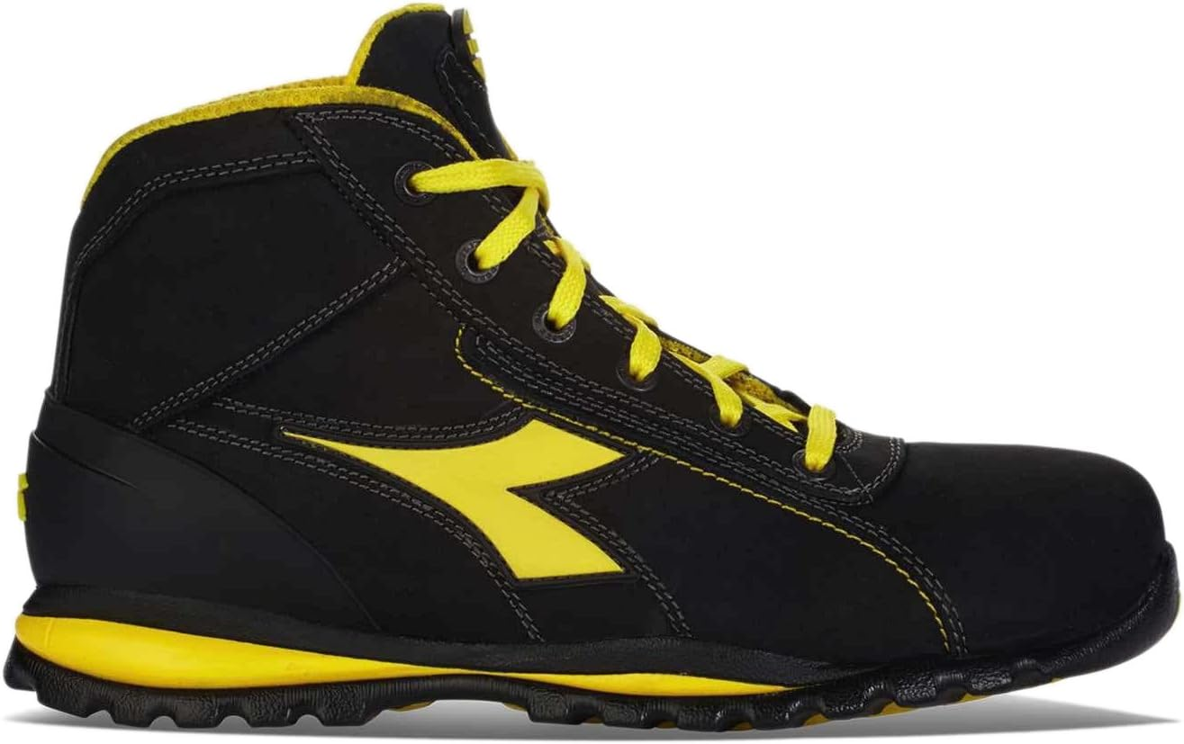 Utility Diadora Men'S Glove Mid S3 HRO SRA Safety Shoes, Black, 7.5 AU