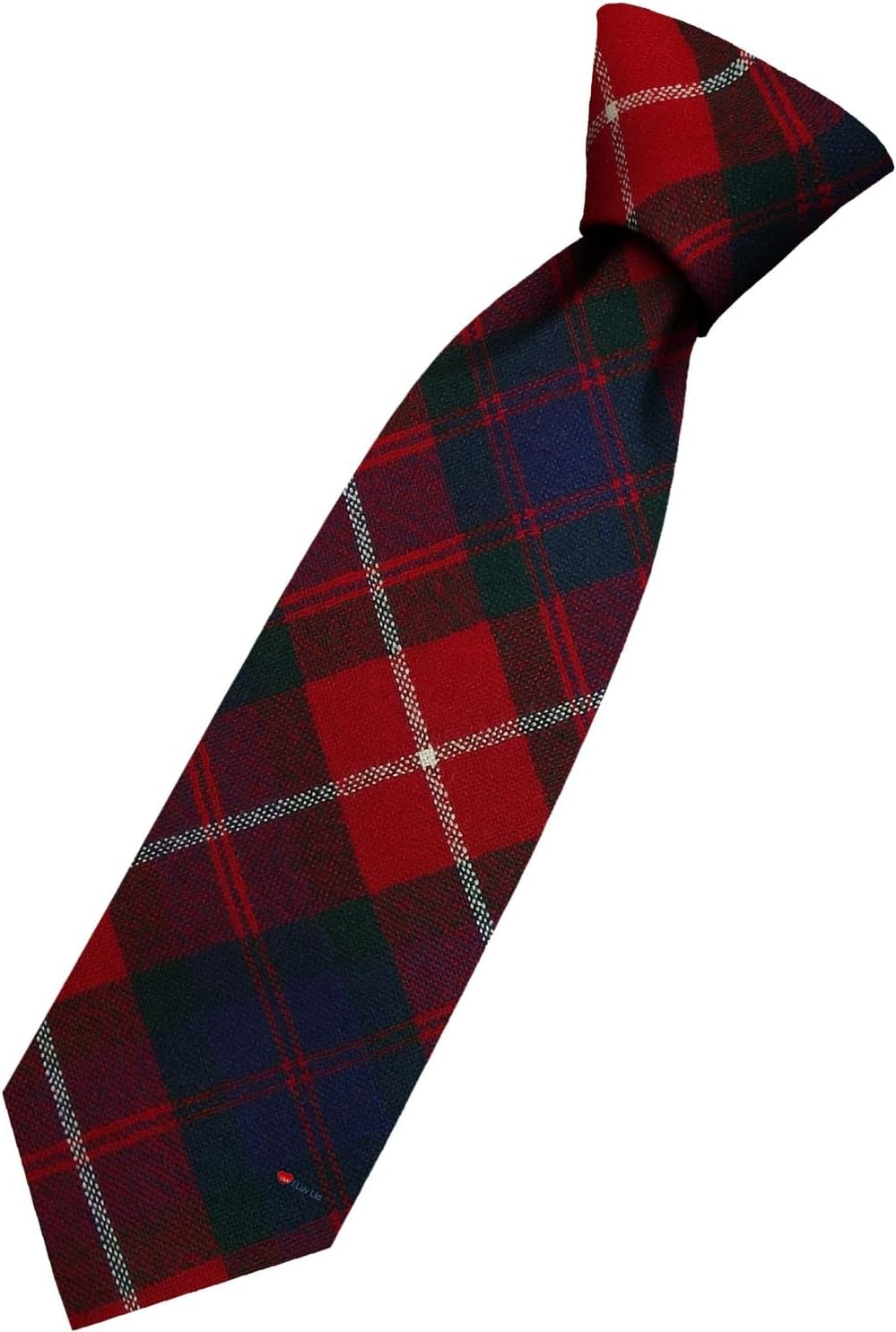 Mens All Wool Tie Woven and Made in Scotland in Fraser of Lovat Modern Tartan image number 2