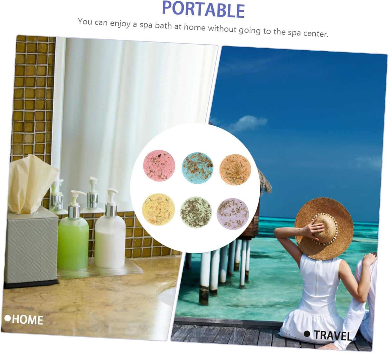 Beatifufu Shower Aromatherapy 6 Pack Natural Spa Flakes for Relaxation for Her Australia image number 1