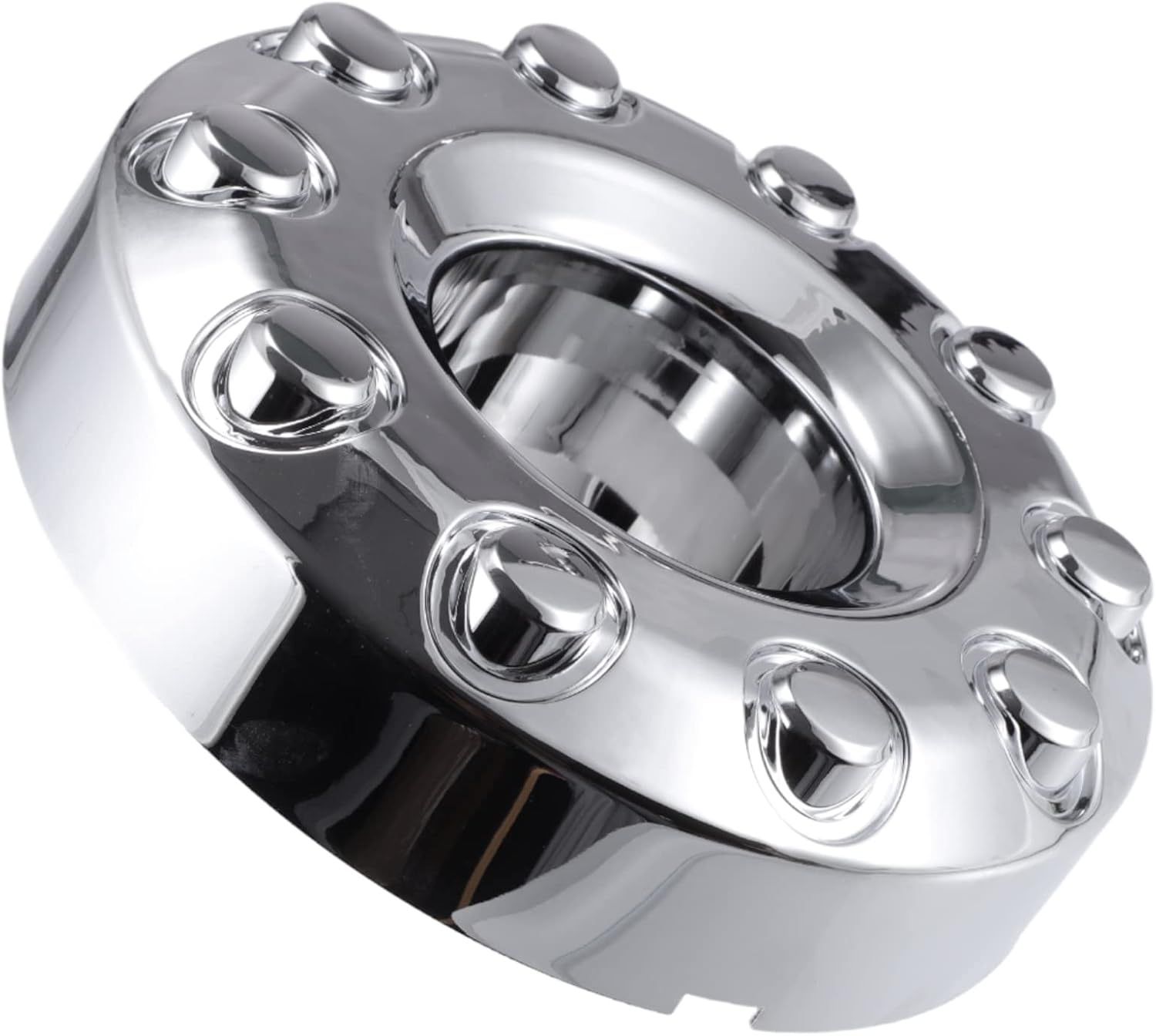X AUTOHAUX Front 10 Lug Chrome Wheel Center Hub Cap Cover for Ford F450 F350 Super Duty 2011-2016 Wheel Hubcap Wheel Center Cap 5C3Z1130NA Front Wheels Only W/ 4X4 image number 6