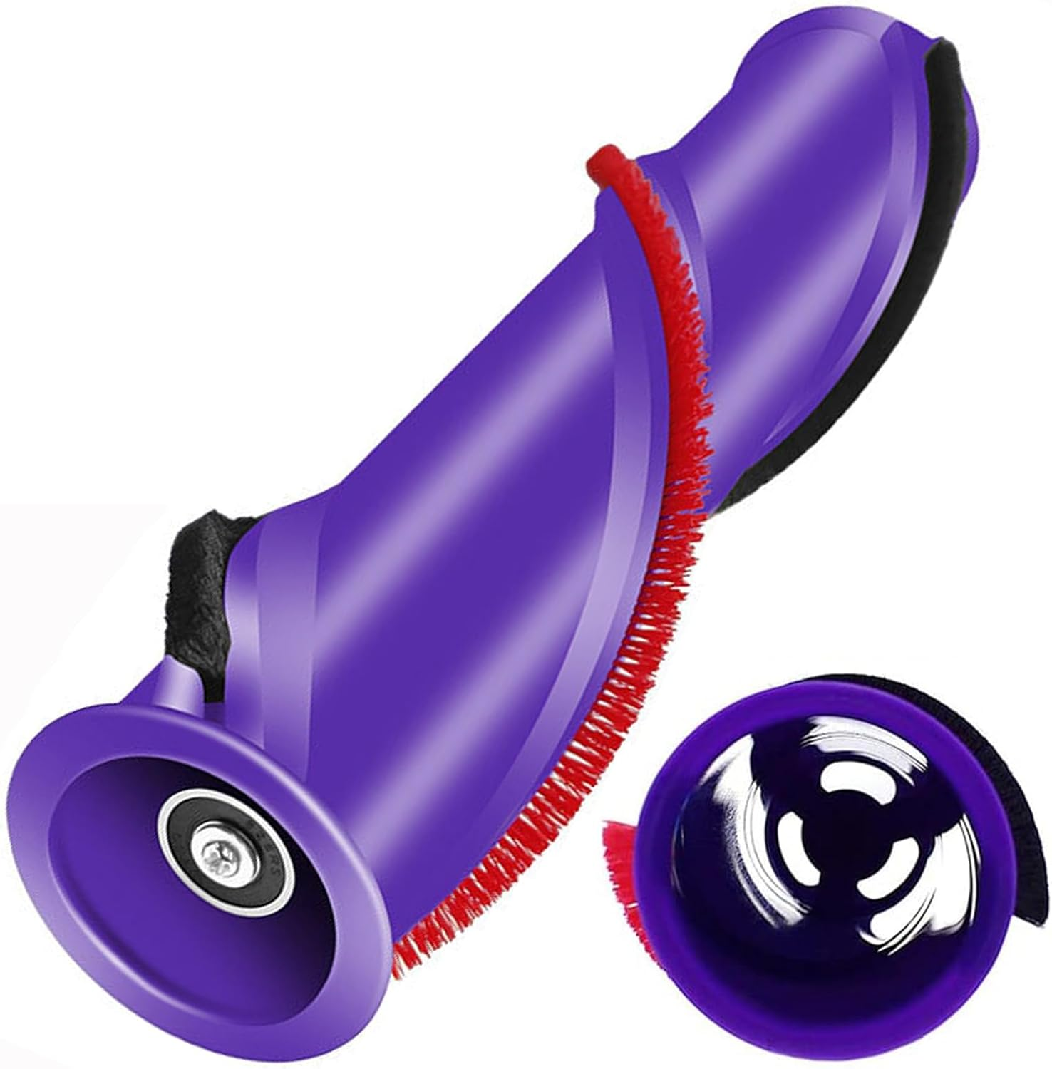 HUAYUWA Replacement Brushroll Carpet Brush Cleaning Roller Sweeper Bar (4 Holes Interior, D=50Mm) Fits for Dyson V10 Motor Head Vacuum Cleaner Rolling Brush Bar Spare Parts