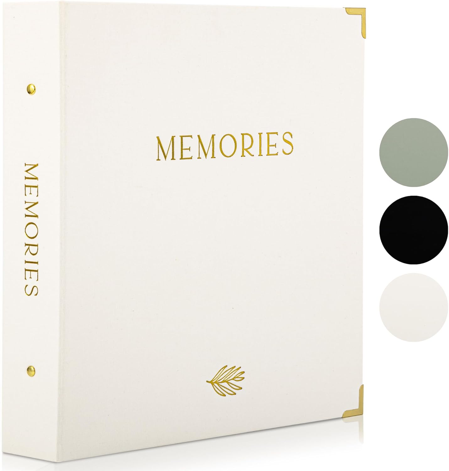 Beautiful Linen Photo Album for 4X6 Photos - Safely Holds up to 500 Pictures of Unique Memories - the Perfect Large Photo Book to Store All Pictures of Treasured Family, Baby or Wedding Moments